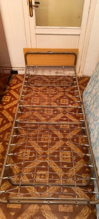 Cama Plegable Metálica con Colchón