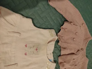 Conjunto bebé niña vestido y rebeca 0-3 meses