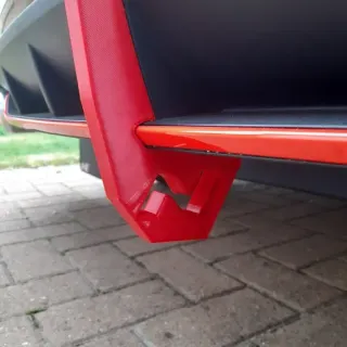 Aletas difusor trasero Hyundai i30N 3D