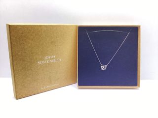 cadena plata 925mm con piedra con circonita 19 2.5cm