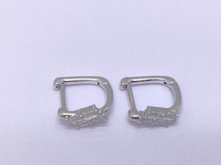 argollas plata 925mm con piedra con circonita