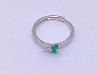 anillo plata 925mm con piedra con circonita