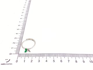 anillo plata 925mm con piedra con circonita