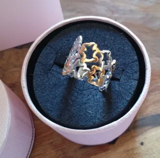 Anillo Calado Milosos Bicolor