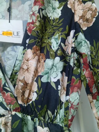 Vestido largo estampado floral