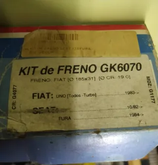 Kit Nuevo Frenos Traseros para Fiat Uno / Seat 127