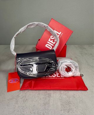 Borsa a mano Diesel DR1 Nero/Argento