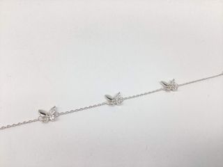 pulsera plata 925mm con piedra con circonita