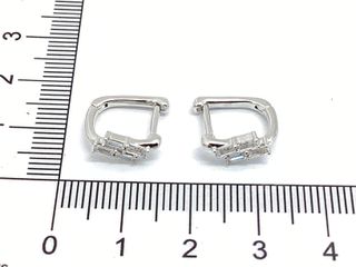 argollas plata 925mm con piedra con circonita