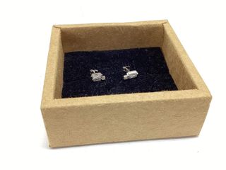 pendientes plata 925mm con piedra con circonita