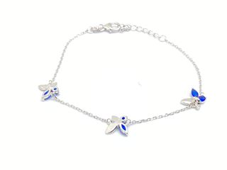 pulsera plata 925mm con piedra con circonita