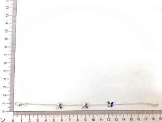 pulsera plata 925mm con piedra con circonita