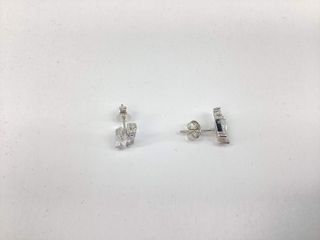 pendientes plata 925mm con piedra con circonita