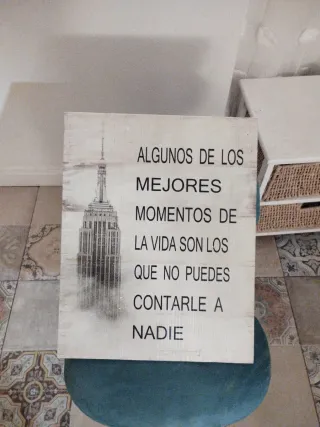 Cuadro Vintage Frase Momentos