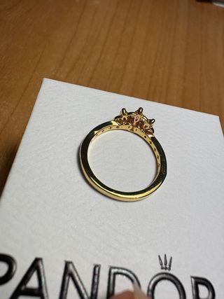 Anillo Pandora Disney Corona Rapunzel Talla 50