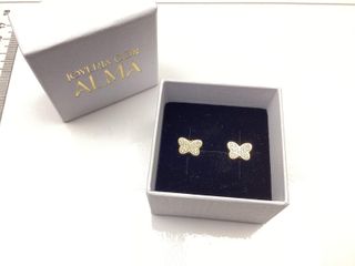 pendientes oro 18k con piedra