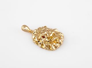 colgante oro 18k con piedra con circonita