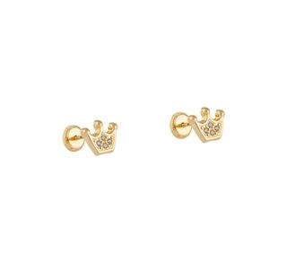 pendientes oro 18k con piedra