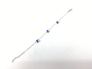 pulsera plata 925mm con piedra con circonita