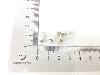 pendientes plata 925mm con piedra con circonita
