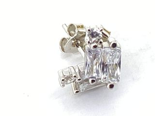 pendientes plata 925mm con piedra con circonita