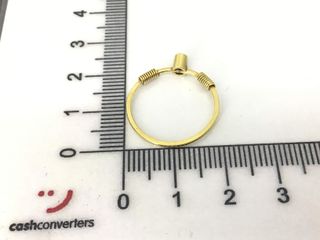anillo oro 18k con piedra con circonita