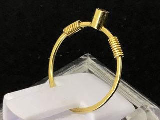 anillo oro 18k con piedra con circonita