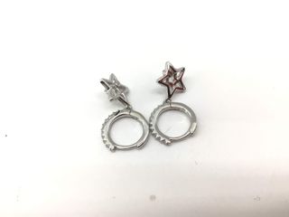 argollas plata 925mm con piedra con circonita