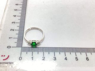 anillo plata 925mm con piedra con circonita