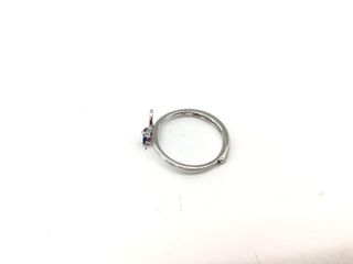 anillo plata 925mm con piedra con circonita,