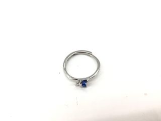 anillo plata 925mm con piedra con circonita,