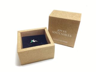 anillo plata 925mm con piedra con circonita