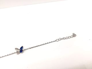 pulsera plata 925mm con piedra con circonita