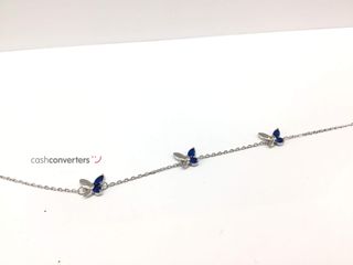 pulsera plata 925mm con piedra con circonita