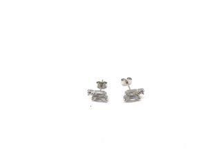 pendientes plata 925mm con piedra con circonita