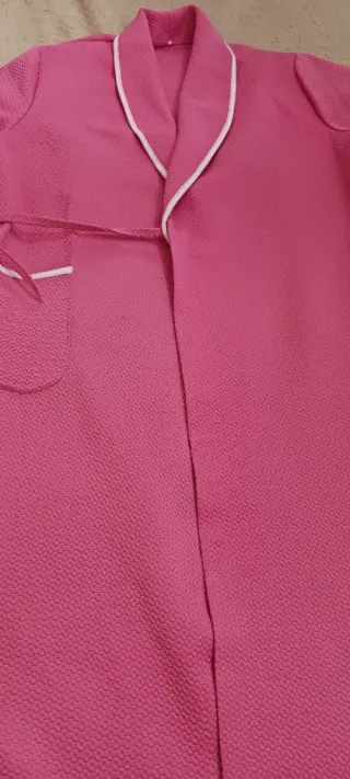 Bata rosa seda media estación Talla S o m