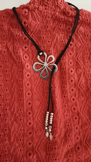 Collar Boho Flor Metal