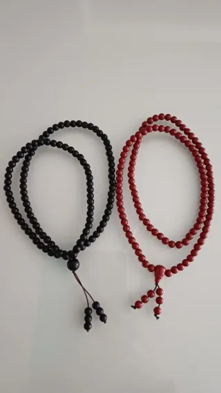 2 Collares Mala 108 Cuentas Piedra Natural