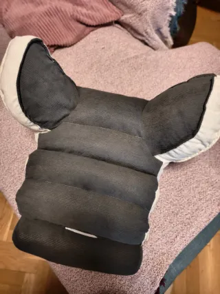 Cojín de lectura , almohada de respaldo gris/ beig