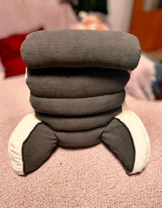 Cojín de lectura , almohada de respaldo gris/ beig