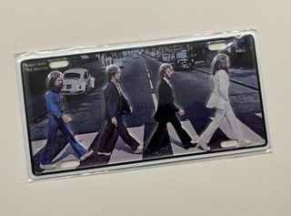 Abbey Road The Beatles targa metallo