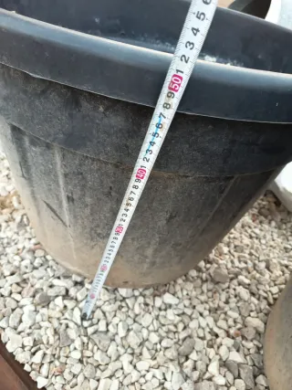 Macetas Polietileno 130L Negro