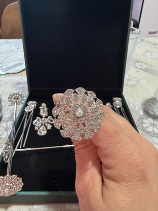 Aderezo de plata para adulta