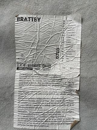 Alfombra IKEA Brattey Piel de Vaca