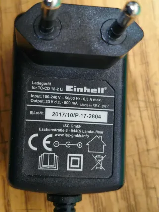 Cargador, 2 baterías y maletín Einhell