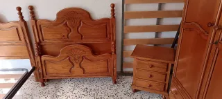 Habitación individual doble madera