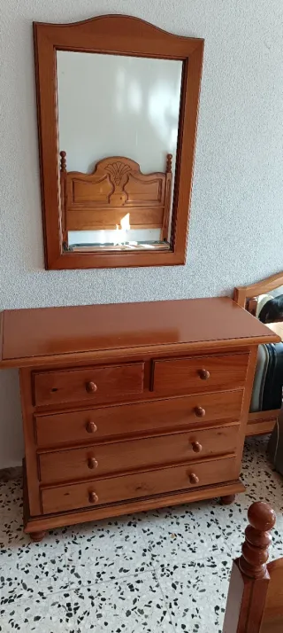 Habitación individual doble madera