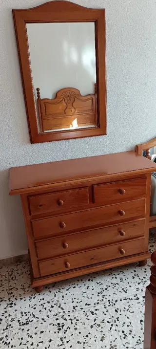 Habitación individual doble madera