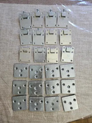 12 soportes de dos piezas para muebles de cocina