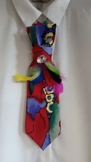 Cravatta gioiello multicolor